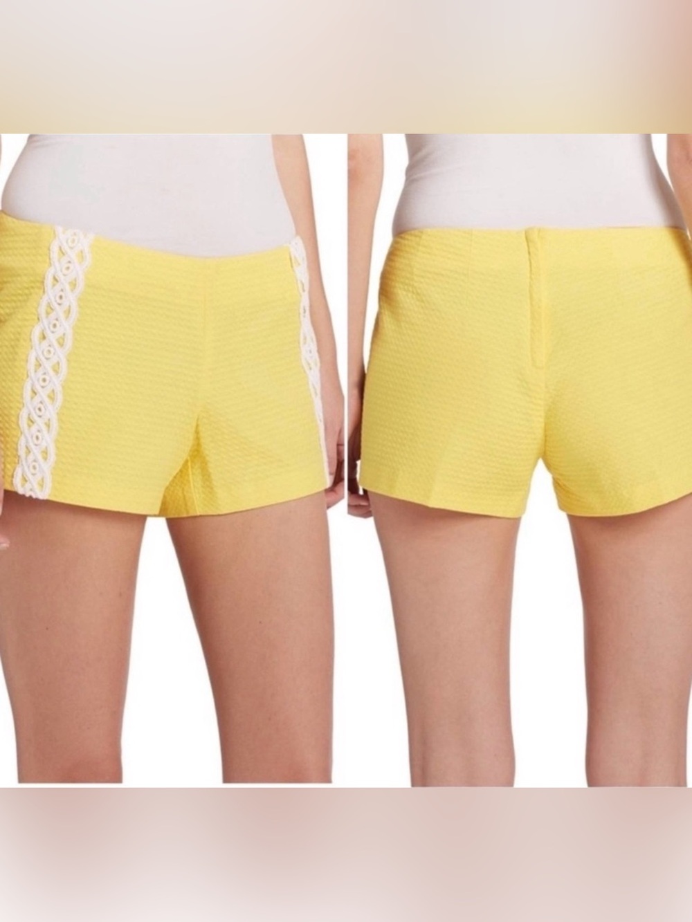 Lilly Pulitzer Liza Shorts Sunglow Yellow Beach 0 NWT